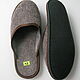 Men's felt Slippers without heel. Slippers. Warm gift. Online shopping on My Livemaster.  Фото №2
