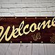 Panels-the sign 'Welcome to'. Signs1. Music of the soul. Online shopping on My Livemaster.  Фото №2