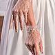  Свадебные прозрачные короткие перчатки в сеточку, Перчатки свадебные, Москва,  Фото №1