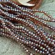50 PCs. Rondel faceted 3x2 mm brown galvanized (3721), Beads1, Voronezh,  Фото №1
