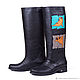 Womens boots 'I love Mops'. High Boots. Pelle Volare. My Livemaster. Фото №4