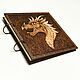 Sketchbook wood cover 22x22sm "Dragon". Sketchbooks. EVAG. Online shopping on My Livemaster.  Фото №2
