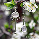 Raznotravye earrings, rose quartz. Earrings. dikoobraz. Online shopping on My Livemaster.  Фото №2