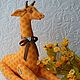 'Giraffe Jeanne from Sunny Ghana' set for girls. Stuffed Toys. inspiration. My Livemaster. Фото №5