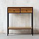 Solid oak console in Loft style ' Classic'. Consoles. uloft. Online shopping on My Livemaster.  Фото №2
