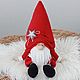 Новогодний гном санта. Игрушки. Mari_Crafts. Ярмарка Мастеров.  Фото №5