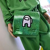 Активный отдых и развлечения handmade. Livemaster - original item Green backpack for animators. Handmade.