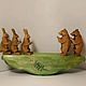 Game set made of wood balancer with cubs and bunnies. Play sets. Shop Oleg Savelyev Sculpture (Tallista-1). Online shopping on My Livemaster.  Фото №2