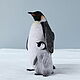  Пингвин императорский, Войлочная игрушка, Троицк,  Фото №1