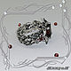 Ring 'Beauty-Vintage-black' 925 silver, garnets, enamel. VIDEO. Rings. MaksimJewelryStudio. My Livemaster. Фото №4