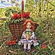 «Шарлотта с яблоками» 
текстильная авторская коллекционная кукла, Куклы и пупсы, Клинцы,  Фото №1