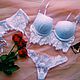 Wedding underwear, lace underwear for the bride. Underwear sets. La Mia Ragazza. My Livemaster. Фото №4