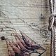 Заказать Парусник  на старинной доске. Картины на дереве Людмила 
DL WOOD. Ярмарка Мастеров. . Панно Фото №3