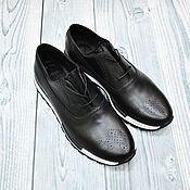 Обувь ручной работы handmade. Livemaster - original item Men`s sneakers made of genuine leather, individual tailoring!. Handmade.