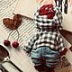 Мишка тедди. Мишутка Черешня 15см. Мишки Тедди. Наталья Чудеса(Noyuta chuDesa). Ярмарка Мастеров.  Фото №4