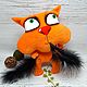 Ate the bird! Soft toy red cat Vasya Lozhkina. Stuffed Toys. Dingus! Funny cats and other toys. Online shopping on My Livemaster.  Фото №2