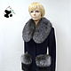 Fur patch pockets, two-tone. Stylish ladies accessory. Fur. Mishan (mishan). Online shopping on My Livemaster.  Фото №2