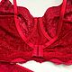 Заказать "Secret day red bustier" Комплект нижнего белья. BY FEMME BRAND Белье и корсеты. Ярмарка Мастеров. . Комплекты белья Фото №3