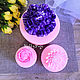 Order Set of silicone molds Bouquet with carnation, chrysanthemum and peony. Hobbypage. Livemaster. . Form Фото №3