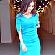 Голубое платье с разрезами, Платья, Москва,  Фото №1