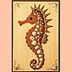 Painting of sand and seashells SEAHORSE. Pictures. sand-art. Online shopping on My Livemaster.  Фото №2