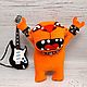 Old School! Red cat is a rock star by Vasya Lozhkin. Stuffed Toys. Dingus! Funny cats and other toys. My Livemaster. Фото №5