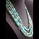  with Peruvian opal and aquamarine ' Blue Lagoon'. Necklace. Kati Jewelery. Online shopping on My Livemaster.  Фото №2