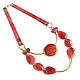 Necklace with red agates, necklace made of natural stones, agate beads. Necklace. Irina Moro. My Livemaster. Фото №6