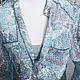 Винтаж: Блузка Marks&Spencer c орнаментом пейсли в голубой гамме р. 44. Блузки винтажные. Виктория (aifebelle). Ярмарка Мастеров.  Фото №4