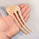 Hair clip made of wood 'dune' (maple). Hairpins. OakForest Wooden Jewelry. My Livemaster. Фото №5
