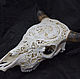 The skull of a bull carved 'warrior of the North'. Interior masks. I.K.. Online shopping on My Livemaster.  Фото №2