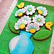 Vase with daisies, Gingerbread Cookies Set, St. Petersburg,  Фото №1
