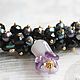 Жемчужное колье с бусинами lampwork. Колье. Soaphand-made. Ярмарка Мастеров.  Фото №6