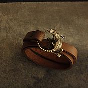 Украшения handmade. Livemaster - original item Womens leather bracelet - 