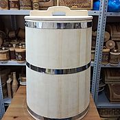Дача и сад handmade. Livemaster - original item Cedar wooden tub 120 l galvanized hoops. Art.17020. Handmade.