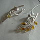 Earrings 'ORPHEUS' AMBER925 silver. Earrings. Gems&Silver Jewelry. Online shopping on My Livemaster.  Фото №2