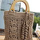 A bag with wooden handles .jute. Classic Bag. Ekostil. Online shopping on My Livemaster.  Фото №2