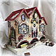  Рождественский чайный домик с часами. Домики. Елена Сухотина handmade decoupage. Интернет-магазин Ярмарка Мастеров.  Фото №2