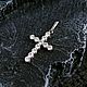 Крестик золотой с бриллиантами, Подвеска, Санкт-Петербург,  Фото №1