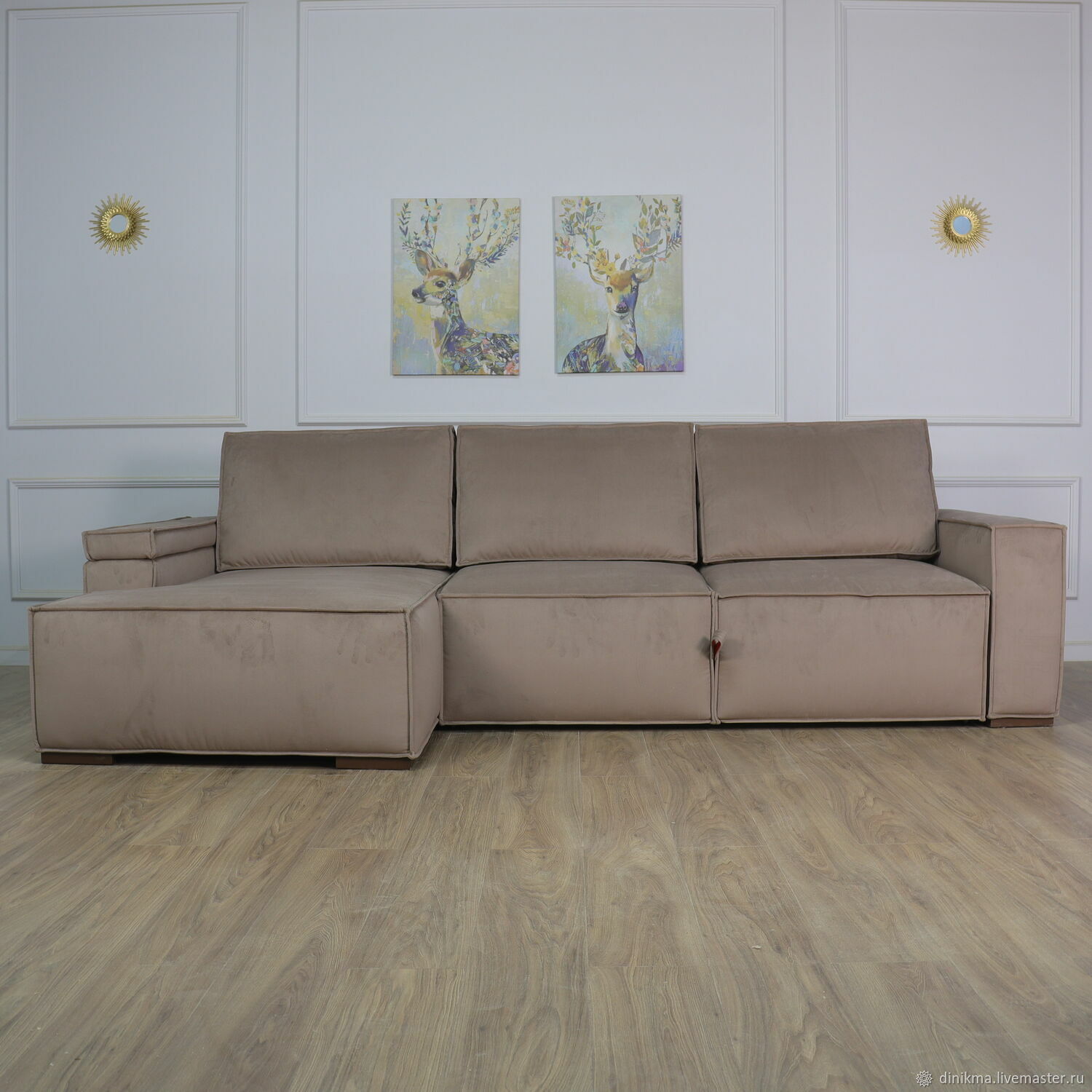 Угловые диваны с оттоманкой в интерьере (55 фото)