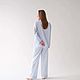 Пижама Hattie с брюками-палаццо из итальянского хлопка. Пижамы. SELFDOM. Интернет-магазин Ярмарка Мастеров.  Фото №2