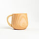 Wooden cedar mug for drinks 200 ml. C70. Water Glasses. ART OF SIBERIA. Online shopping on My Livemaster.  Фото №2