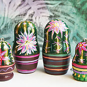 Русский стиль handmade. Livemaster - original item Matryoshka cacti. Souvenirs and key rings. Interior decoration.. Handmade.