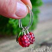 Украшения handmade. Livemaster - original item Earrings classic: Pink Raspberries. Handmade.