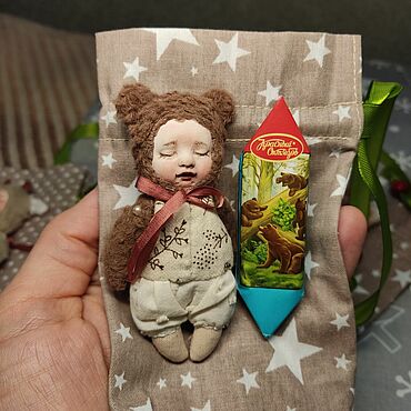 Куклы и игрушки ручной работы. Ярмарка Мастеров - ручная работа Мишка. Handmade.