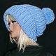 Шапки " Альбина" (шапка женск, шапка вязан). Шапки. Ирина(shvilinka.knit). Интернет-магазин Ярмарка Мастеров.  Фото №2