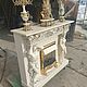 Электрокамин Атлант и Кариатида с мрамором Крема Нова. Камины. Игорь Тарасов (kaminbarokko). Ярмарка Мастеров.  Фото №6