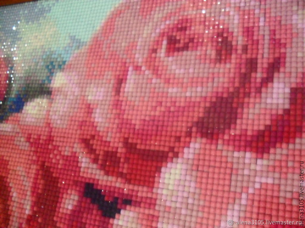 Montage diamante rosa. «Алмазная мозаика "розы"». Красные розы алмазная. Замок с розами алмазная мозайка.