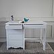 White Desk with Cabinet. Tables. Beautiful handcrafted furniture (7208327). Online shopping on My Livemaster.  Фото №2