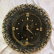Для дома и интерьера handmade. Livemaster - original item Clock with decorative stones. Handmade.